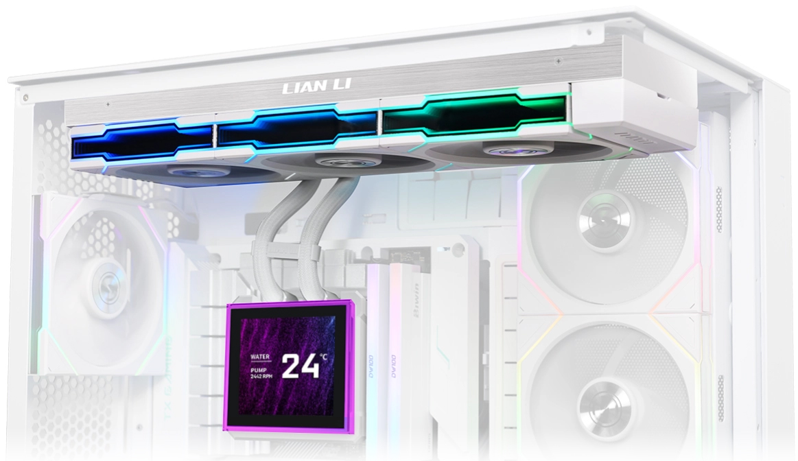 HydroShift LCD 360 水冷式クーラー Amazon | LIANLI 簡易水冷キット ファンレスモデル HydroShift LCD 360